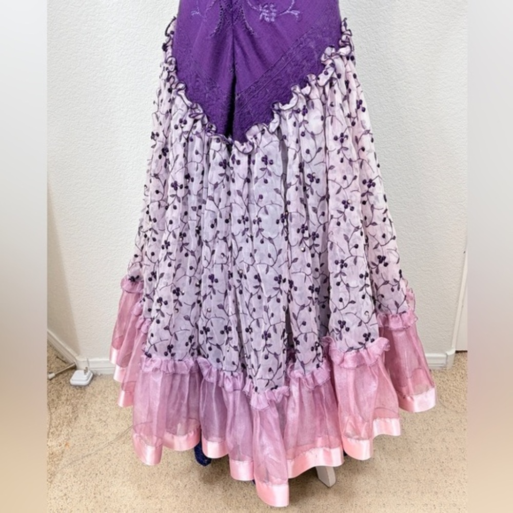 Martin McCrea Purple and Pink Quinceanera Princess Prom Dress HEAVY 6/8